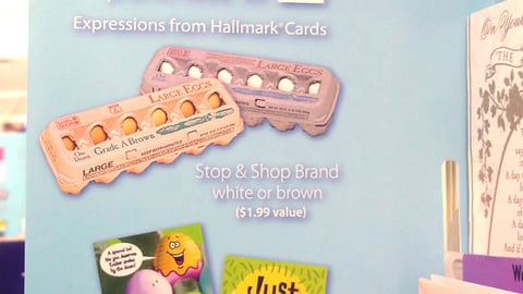 Stop & Shop Hallmark Shelf Sign