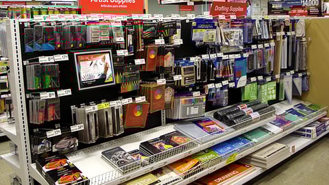 Office Depot Artist Supplies In-Line Display