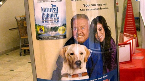 Petco Natural Balance 'Guide Dog Month' Stanchion Sign