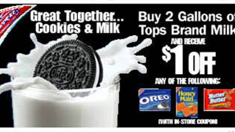 Tops Nabisco & Milk Promotion