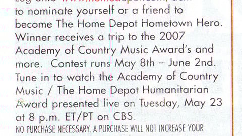 Home Depot  Hometown Hero Feature