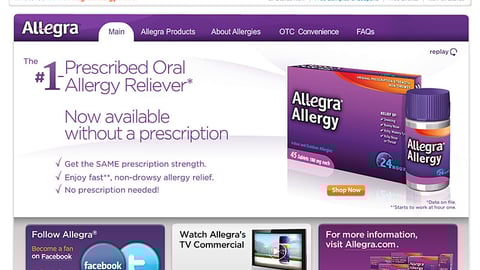 Walmart Allegra Microsite