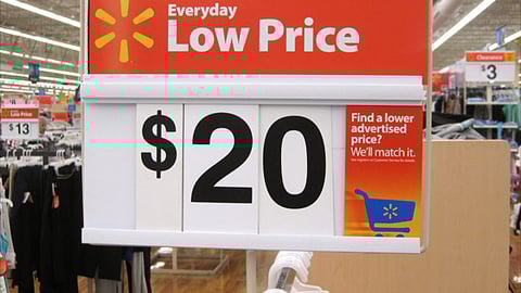 Walmart 'Everyday Low Price' Rack Topper