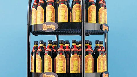 Kahlua Replica Bottle Multi-Case Display