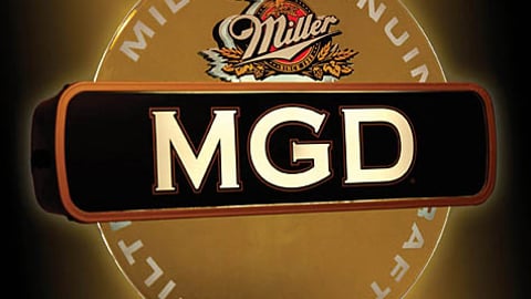 MGD Illuminated Spinning Pub Sign