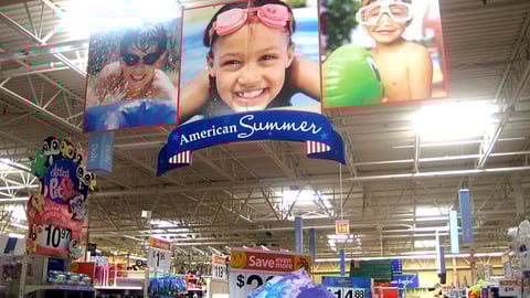 Wal-Mart 'American Summer' Ceiling Banner