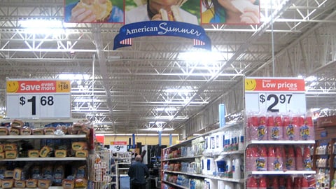 Wal-Mart 'American Summer' Ceiling Banner