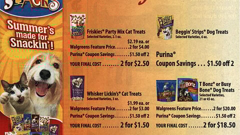 Nestl&eacute;-Purina Walgreens Co-Equity FSI 