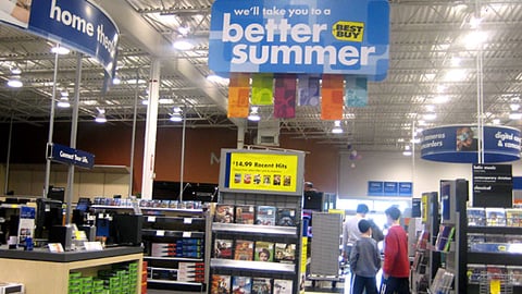 Best Buy 'Better Summer' Ceiling Banner