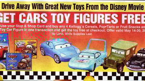 Stop & Shop 'Cars' Offer Feature