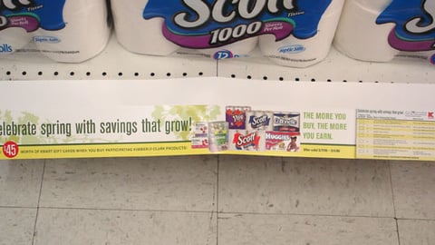 Kmart/Kimberly-Clark Shelf Sign 