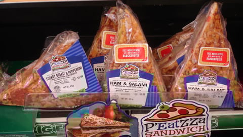 7-Eleven P'Eatzza Shelf Sign