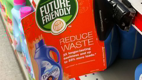 P&G 'Future Friendly' Downy Shelf Talker