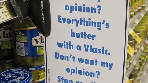 Vlasic 'My Opinion' Shelf Talker