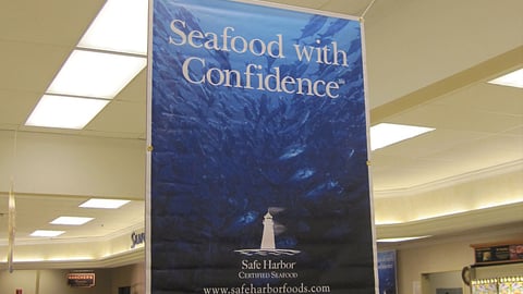 Dominick's 'Seafood With Confidence' Ceiling Banner