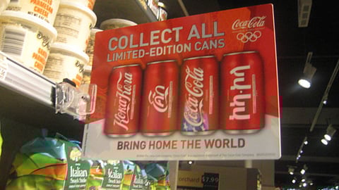 Coca-Cola Olympics Shelf Talker