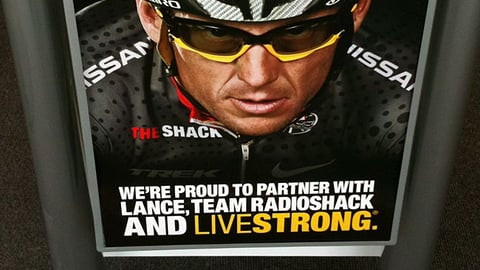 RadioShack Livestrong Framed Poster