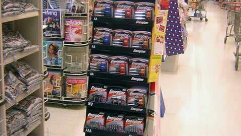 Energizer 'Cars' Sweeps Floorstand