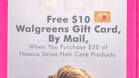 Walgreens Nexxus Rebate Feature