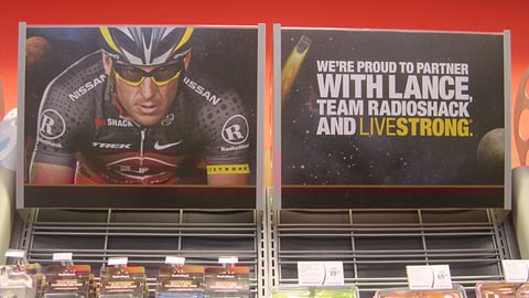 RadioShack Livestrong Display Header