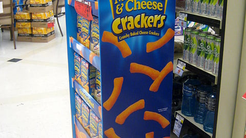 Kraft Mac & Cheese Crackers Shipper