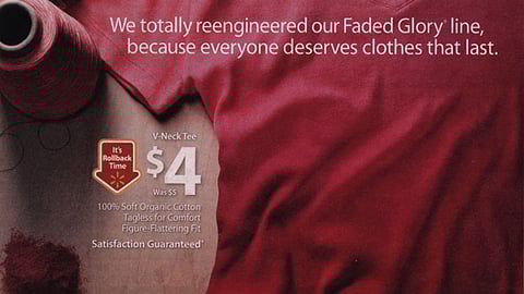 Walmart Faded Glory 'Rollback' Ad