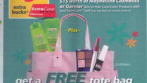 CVS Maybelline Tote Bag Feature