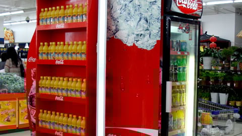 Coke Wal-Mart Cooler Display