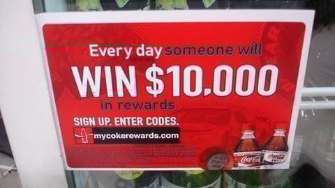 My Coke Rewards Cooler Cling