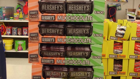 Hersheys "Family Fun" Case Stack