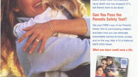 Johnson & Johnson Safe Kids Front Page