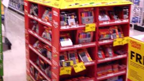 Office Depot/Sharpie Motion Pallet Display