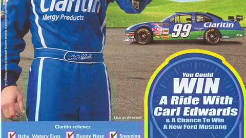 Claritin NASCAR Game FSI