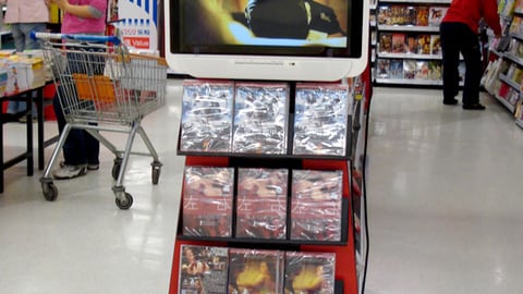 Tesco DVD Video Endcap
