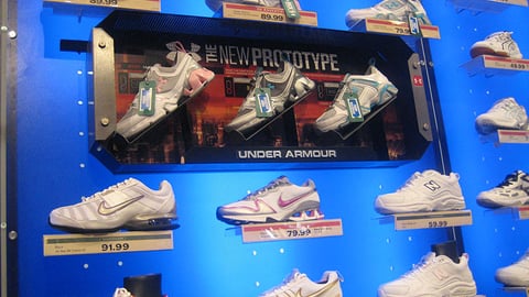 Dick's Sporting Goods Under Armour Slatwall