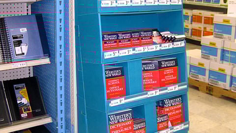 Wiley OfficeMax Dictionaries Shipper