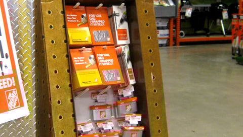 Home Depot Father's Day Gift Card Floorstand