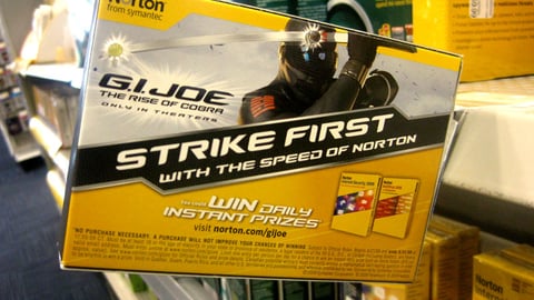 Norton 'G.I. Joe' Sweeps Shelf Tag