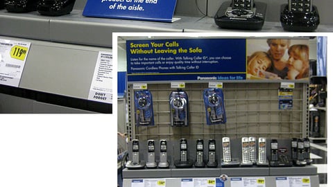 Best Buy Panasonic Phones Merchandising