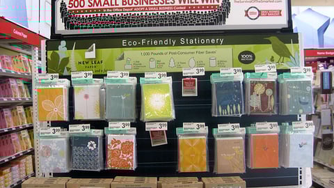 New Leaf Paper Endcap