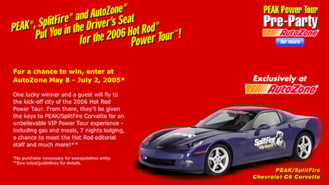 AutoZone/Peak/SplitFire Promotion