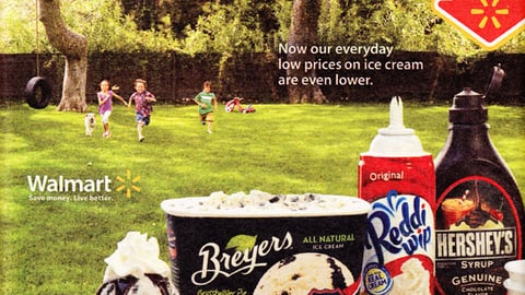 Walmart Co-Op Ice Cream Ad