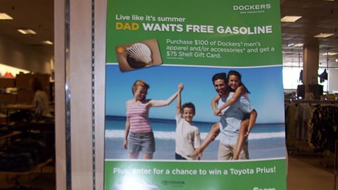 Dockers Sears Father's Day Incentive Sign