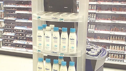 Dove Hair Care Floorstand