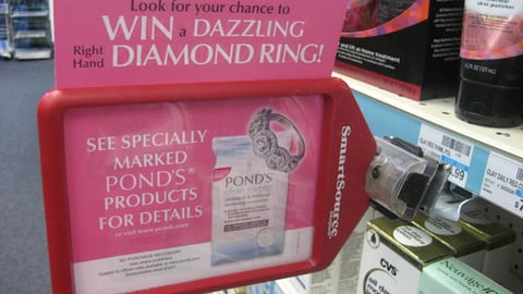 Ponds Sweeps Shelf Talker