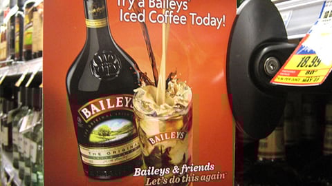 Baileys 'Iced Coffee' Shelf Talker