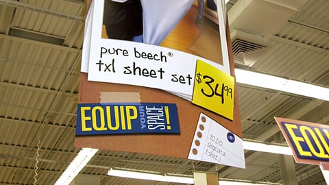 Bed Bath & Beyond 'Equip Your Space' Ceiling Banner