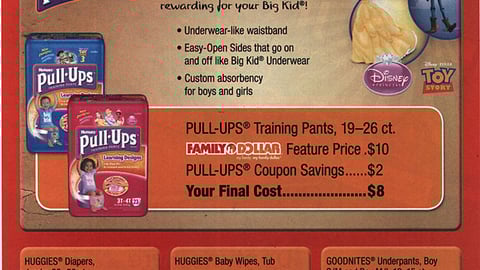 Kimberly-Clark Family Dollar Diaper FSI