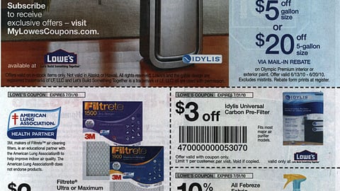 Lowe's Multi-Brand 'Breathe Easier' FSI