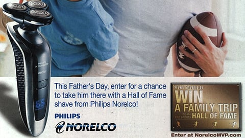 Norelco 'Hall of Fame' Sweeps FSI